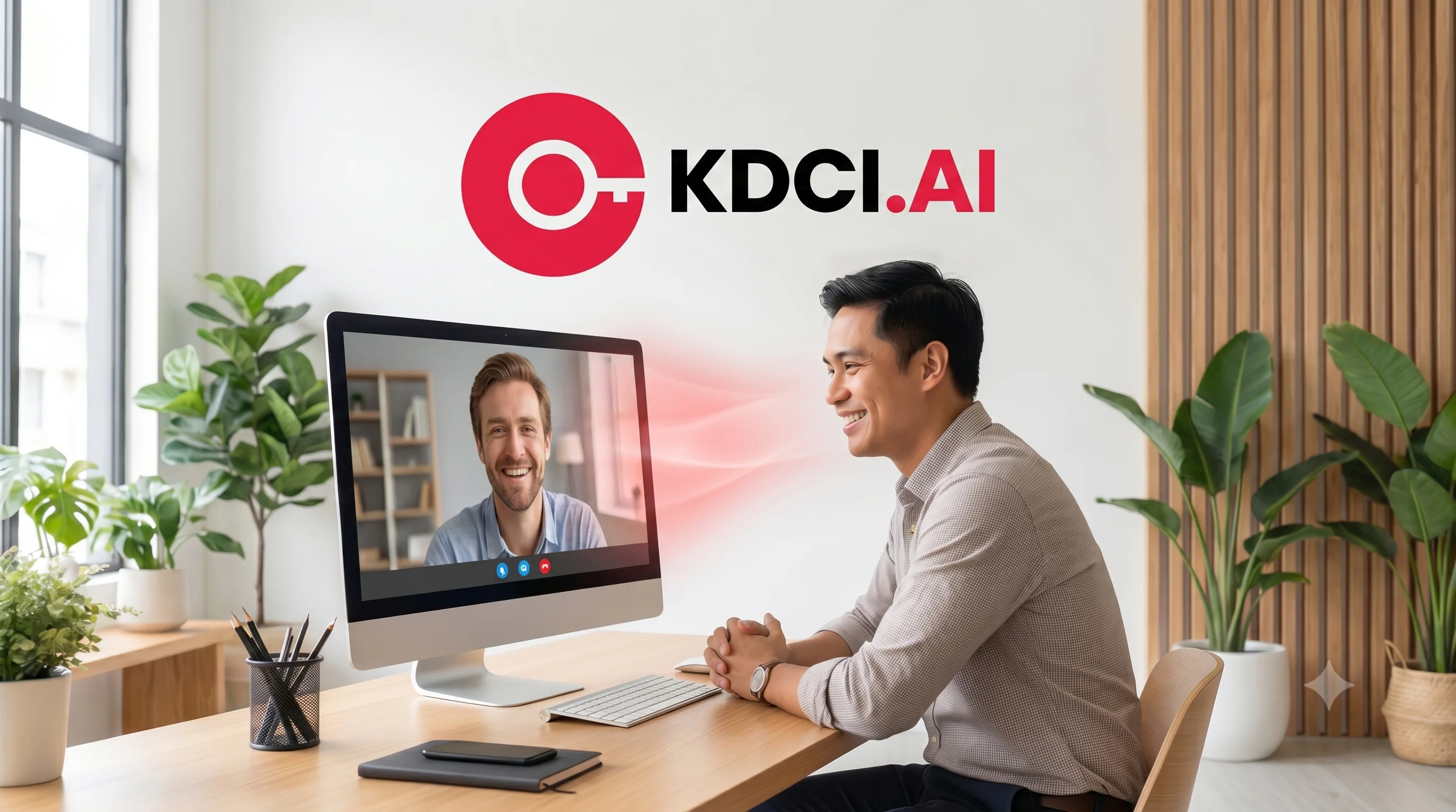 KDCI AI demand generation specialist on a free client discovery call