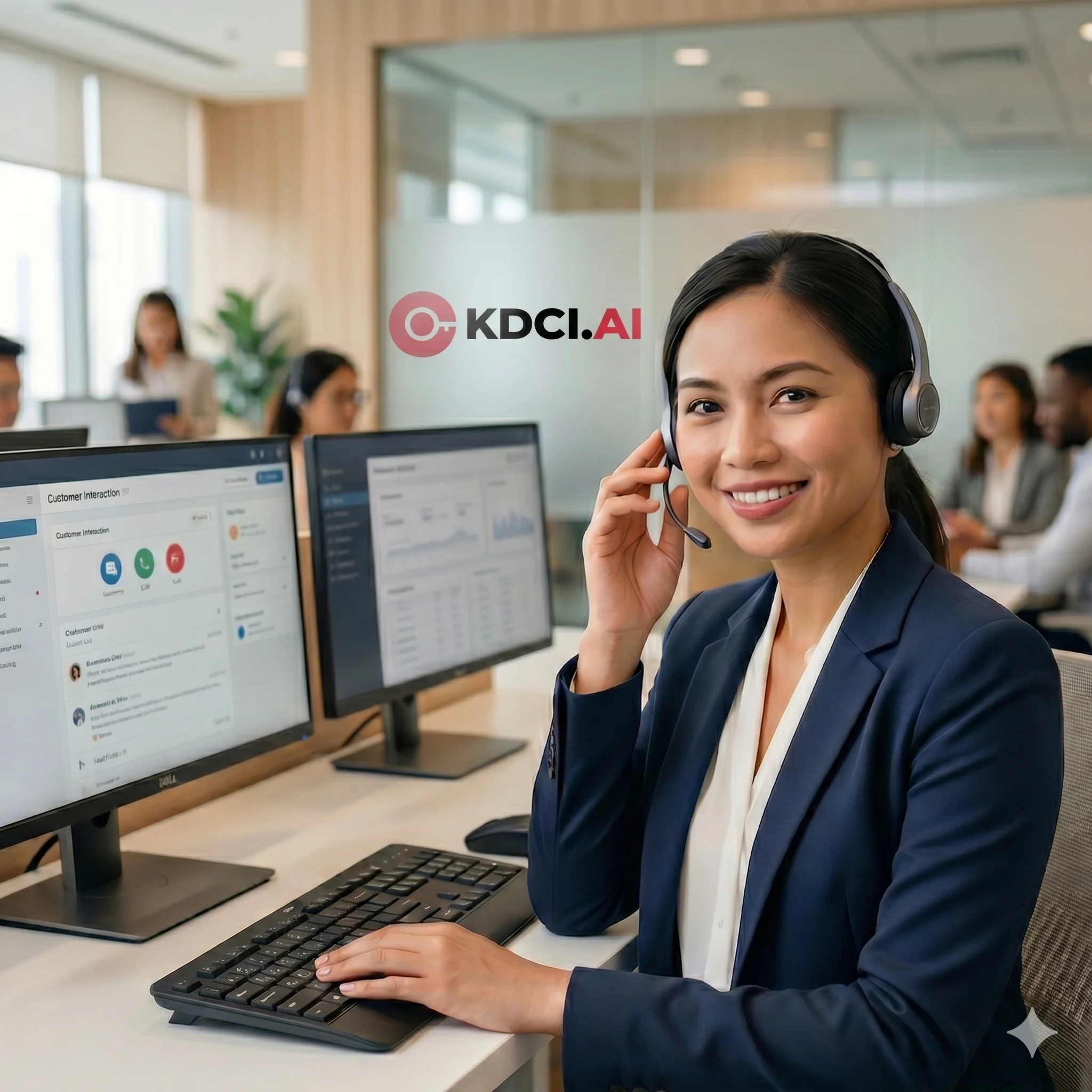 KDCI Filipino customer support agent delivering AI-augmented CX operations